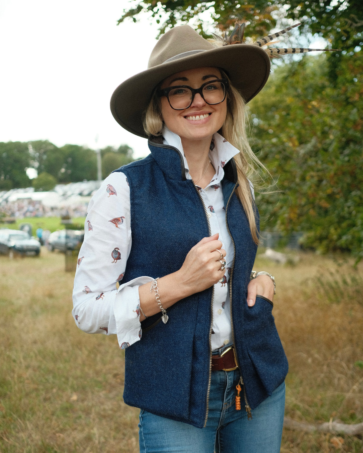 Ladies Teal Reversible Gilet